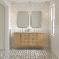 James Martin Vanities Laurent 60" Double Bathroom Vanity in Light Natural Oak with 3 cm Eternal Marfil Quartz Top and Rectangular Sinks, , large
