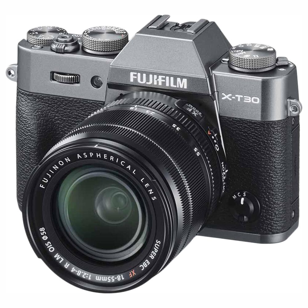 Fujifilm X-T30 Mirrorless Digital Camera with XF18-55mm F2.8-4 R LM OIS Lens in Charcoal Silver, , large