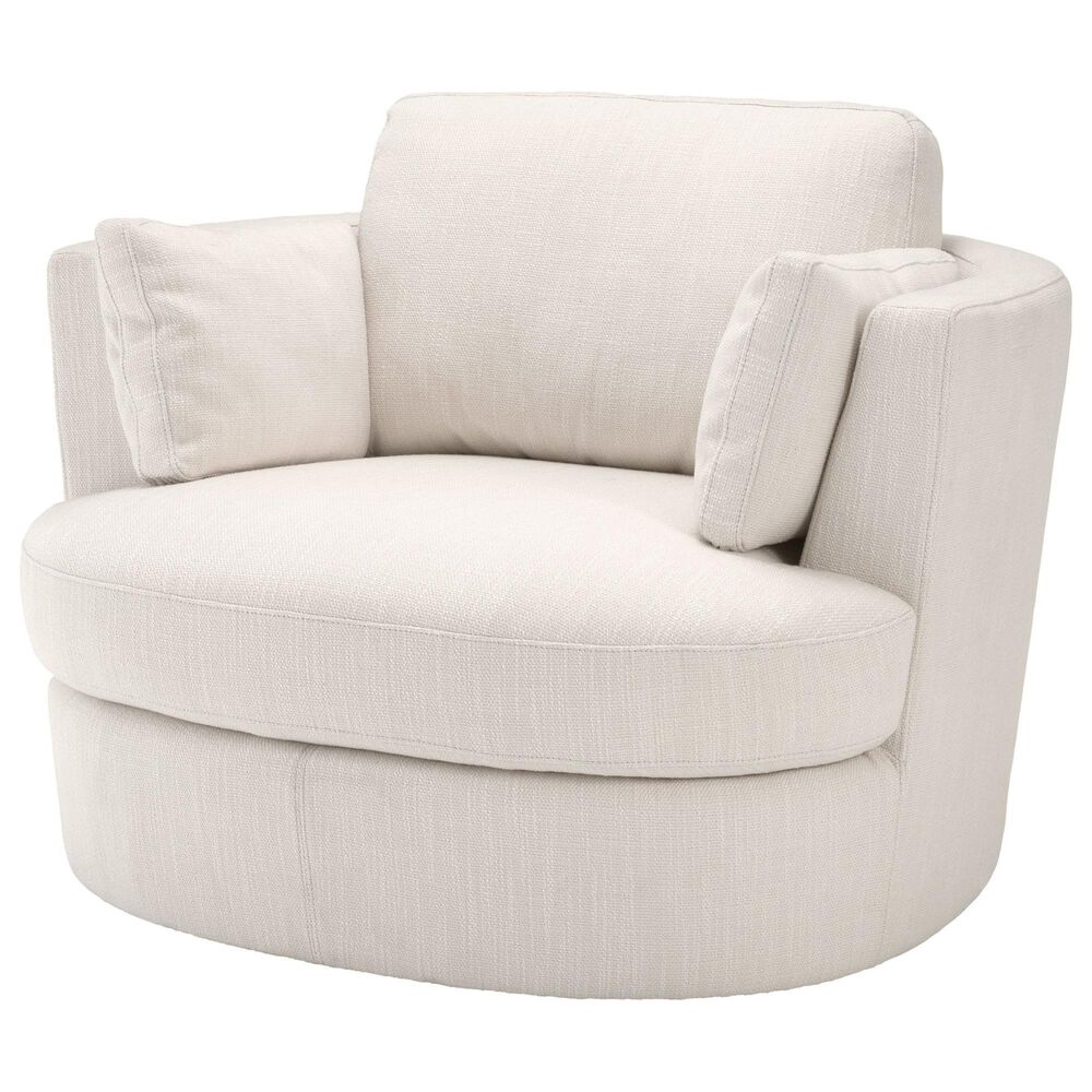 Eichholtz Clarissa Swivel Chair in Avalon White, , large