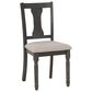 Linon Home Decor Willow Side Chair in Dark Grey, , large