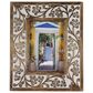 Maple and Jade Traditional Wood Photo Frame in Matte Brown and Whitewashed, , large