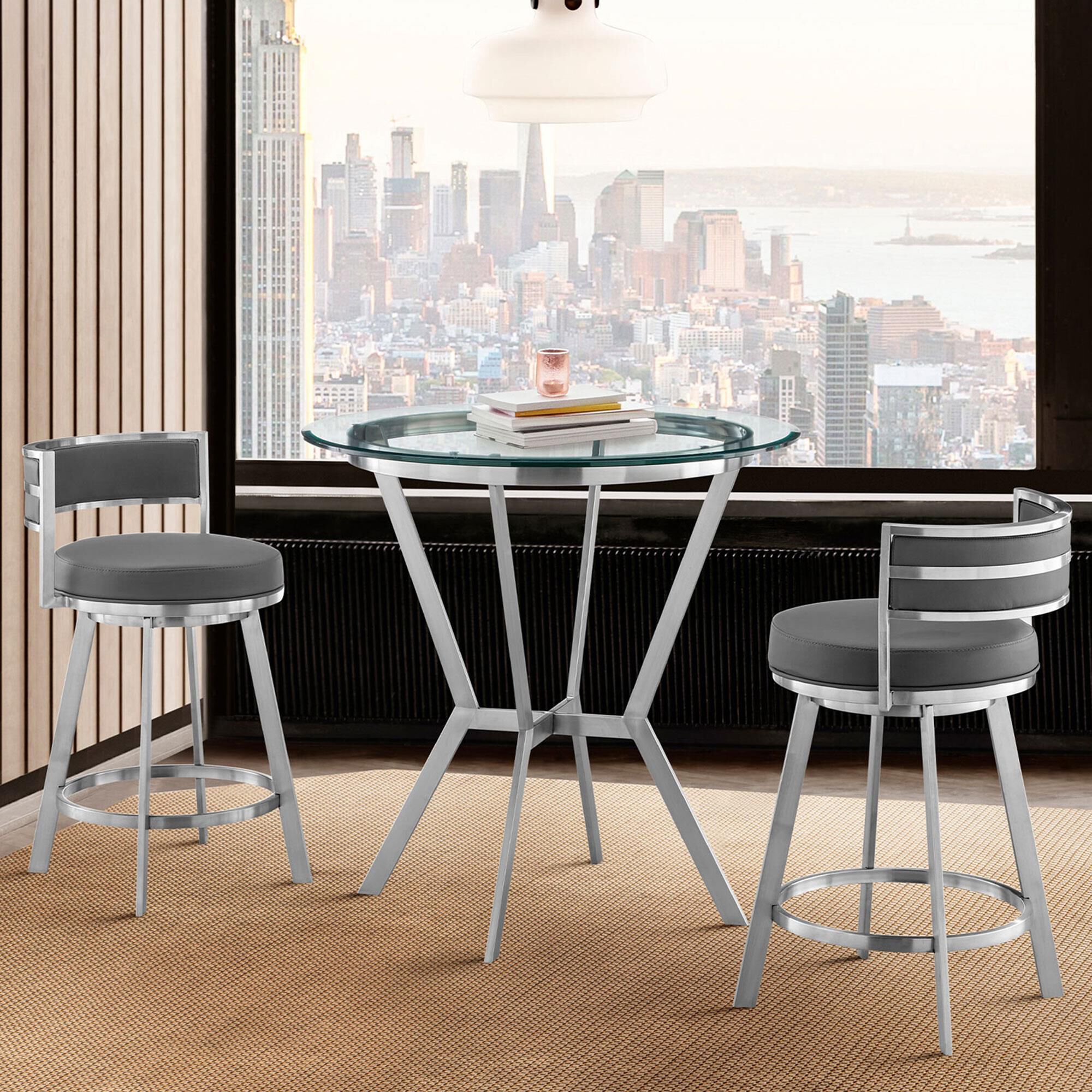 Blue counter sales height dining set