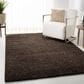 Safavieh August Shag 10" x 14" Brown Area Rug, , large