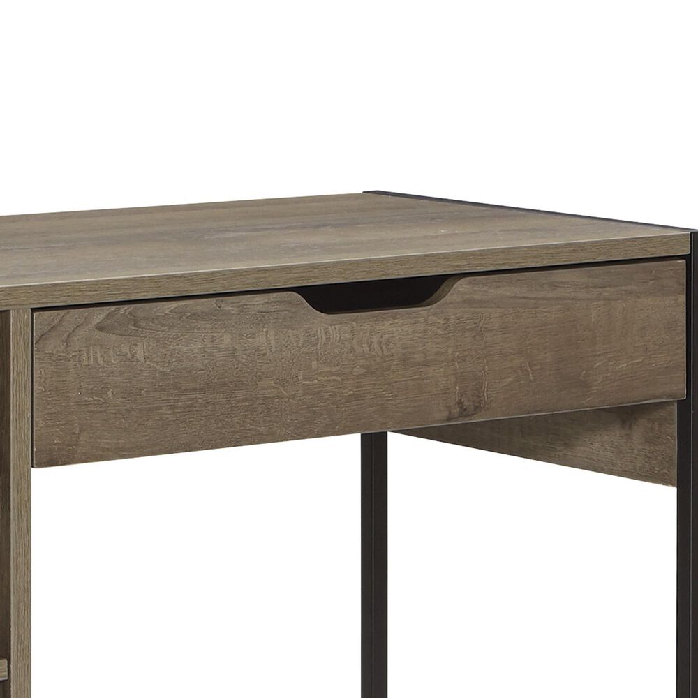 Valor Living Ravel Writing Desk with Drawer in Grey Oak, , large