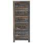 Ashley Drystan 5 Drawer Lingerie Chest in Rustic Brown, , large