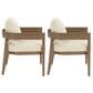 Ashley Serene Bay Patio Dining Arm Chair in White (Set of 2), , large