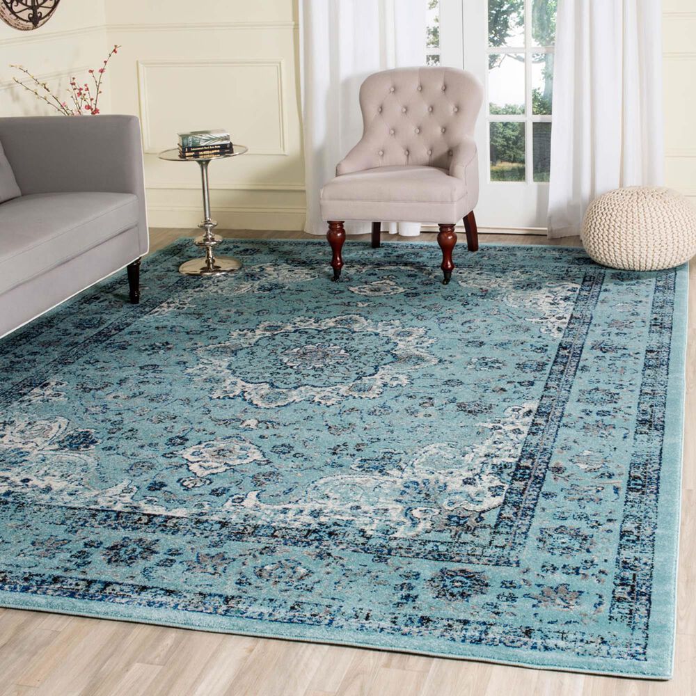 Safavieh Evoke EVK220E 10&#39; x 14&#39; Light Blue Area Rug, , large
