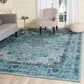 Safavieh Evoke EVK220E 10" x 14" Light Blue Area Rug, , large