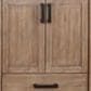 Lexora Home Ziva 72" Double Bathroom Vanity in Rustic Barnwood with 2 cm White Quartz Top and Rectangular Sinks, , large