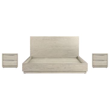 Blue River Abbey 3-Piece King Bed Set in Silver Grey Oak, , large