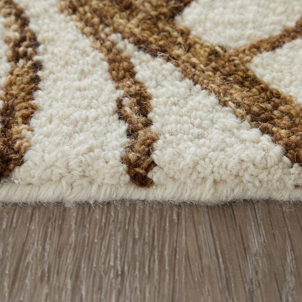 Feizy Wallace WAL8A44F Brown 5&#39; x 8&#39; Area Rug, , large