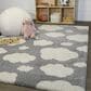 Balta Rugs Clouds 3"11" x 5"7" Grey Kids Area Rug, , large
