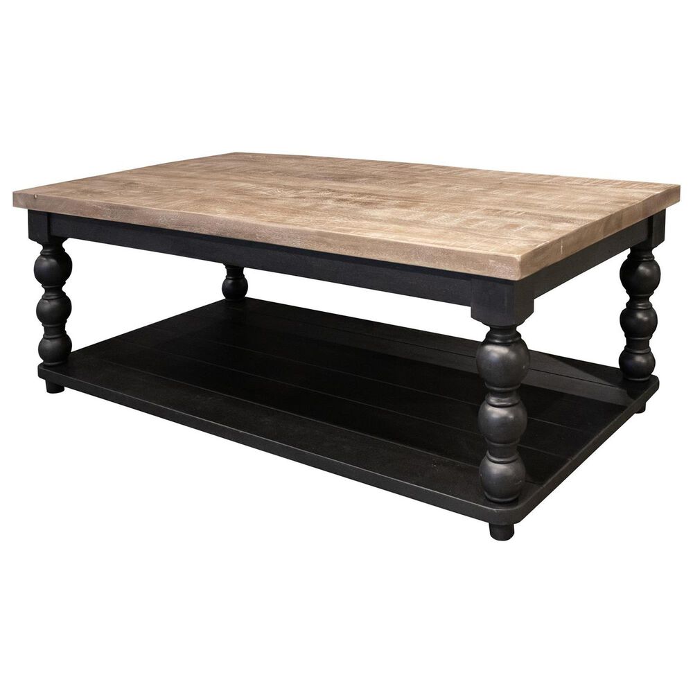 Shannon Hills Mason Coffee Table in Distressed Black, , large