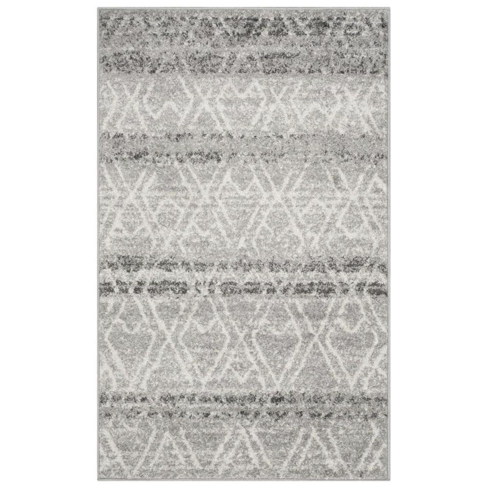 Safavieh Adirondack ADR124B 3" x 5" Silver and Ivory Area Rug, , large