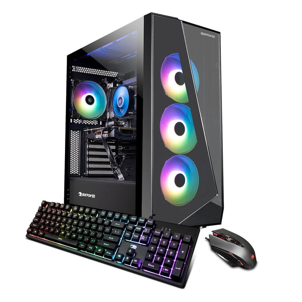 iBUYPOWER Slate230A Gaming Desktop AMD Ryzen 5 5600X - 16GB Memory -Radeon RX 6600XT 8GB- 480GB SSD + 1TB HDD, , large