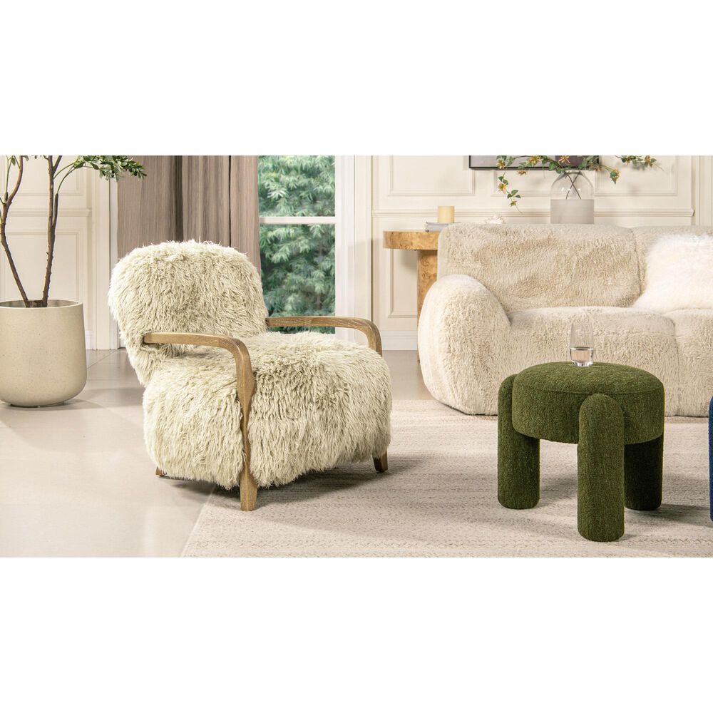 Jennifer Taylor Home Enchante Accent Chair in Taupe Beige, , large