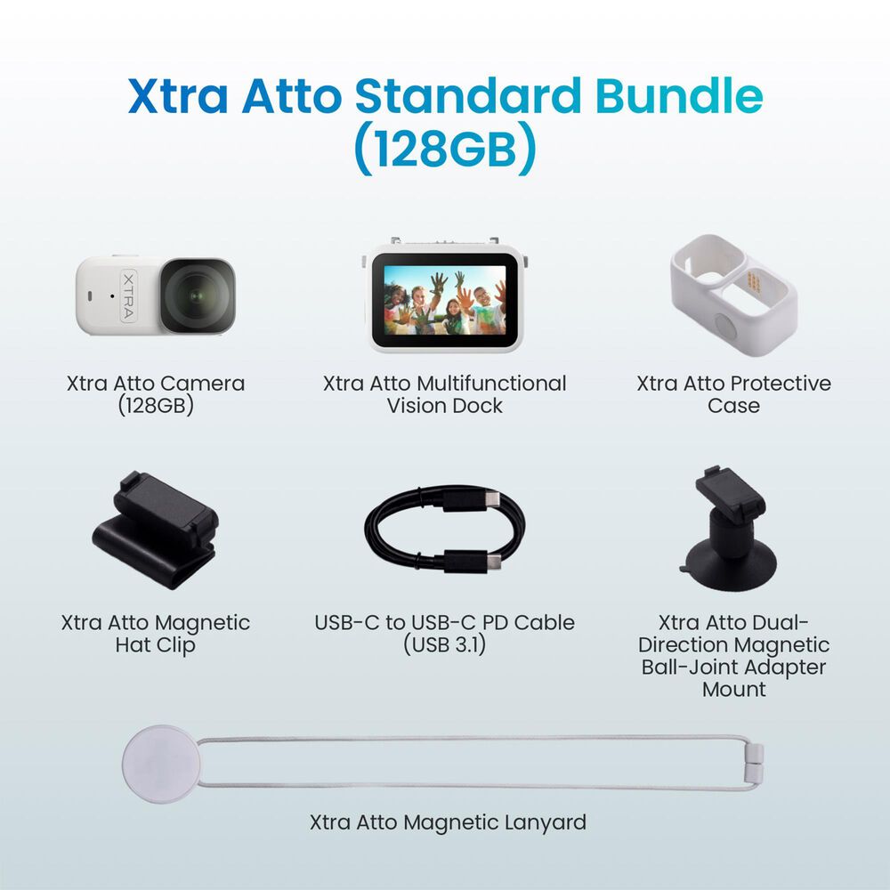 XTRA Atto: 1/1.3" Sensor, 220-Min Battery &amp; 4K/60fps Vlog Cam, , large