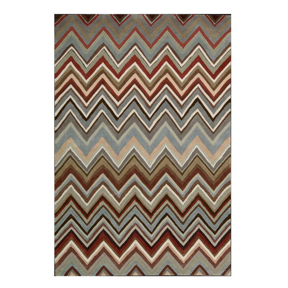 Nourison Contour CON23 5' x 7'6'' Multi-Color Area Rug, , large