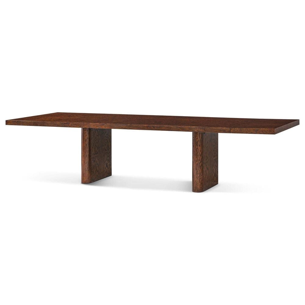 Theodore Alexander Kesden Dining Table in Pyramid Brown - Table Only, , large