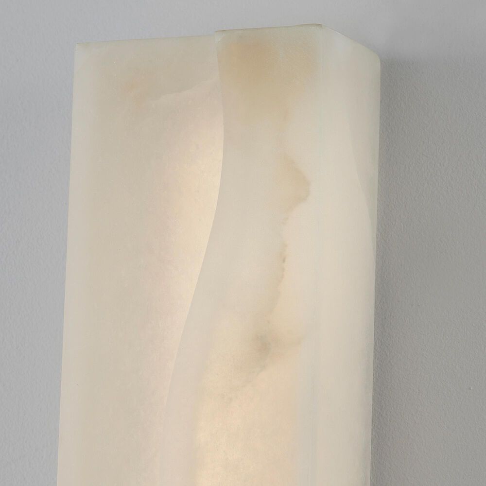 Hudson Valley Lighting Sanger 33" 1-Light Wall Sconce in Soft White and Polished Nickel, , large