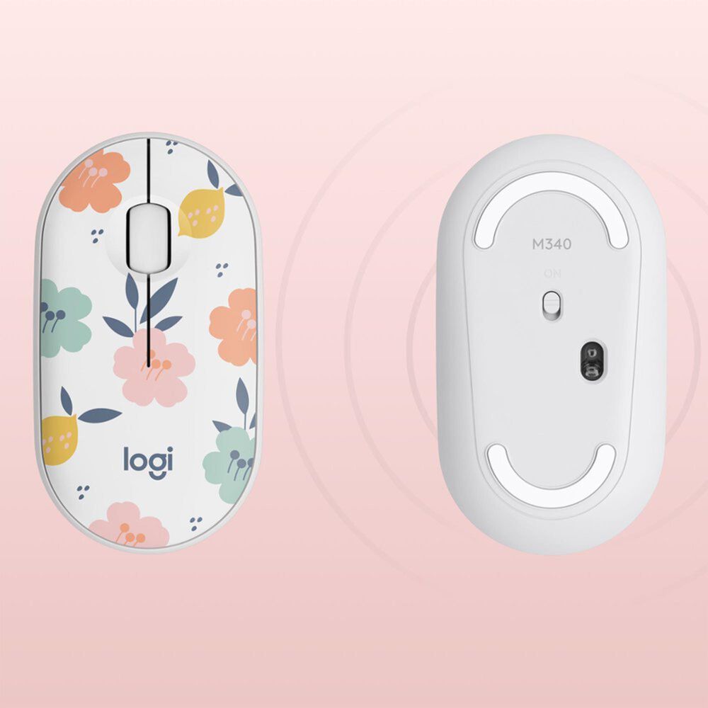 Logitech M340 Wireless Mouse in Floral Bouquet, , large