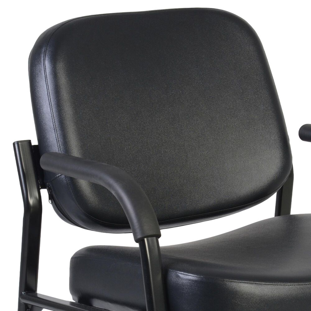Regency Global Sourcing Victor Big &amp; Tall Guest and Reception Chair in Black, , large