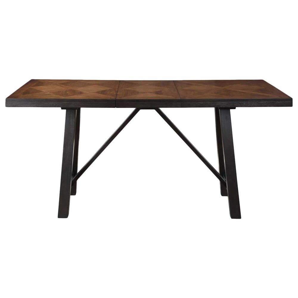 Steve Silver Halle 6-Piece Counter Height Dining Set in Ebony and Honey, , large