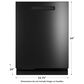 GE Profile 24" Smart Built-In Dishwasher with 42 dBA in Fingerprint Resistant Black Stainless, , large
