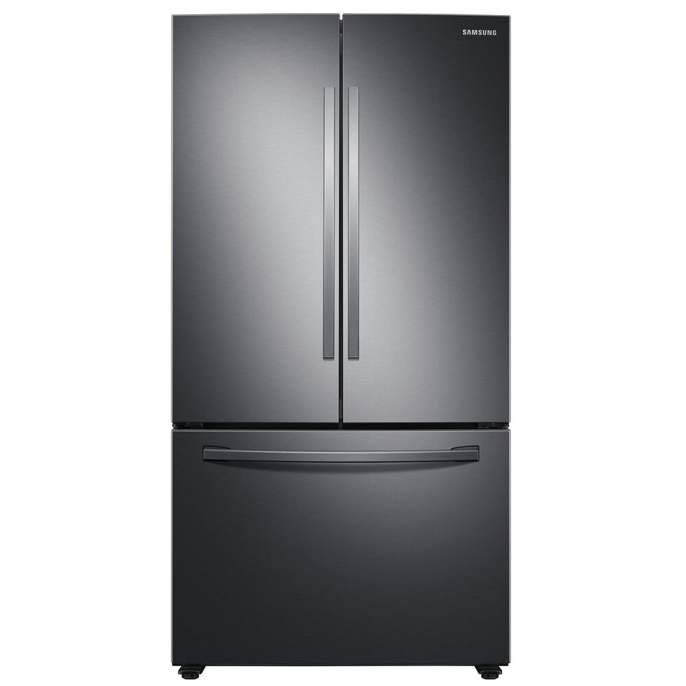 Samsung 28 Cu. Ft. Large Capacity 3-Door French Door Refrigerator with Internal Water Dispenser in Black Stainless Steel , , large
