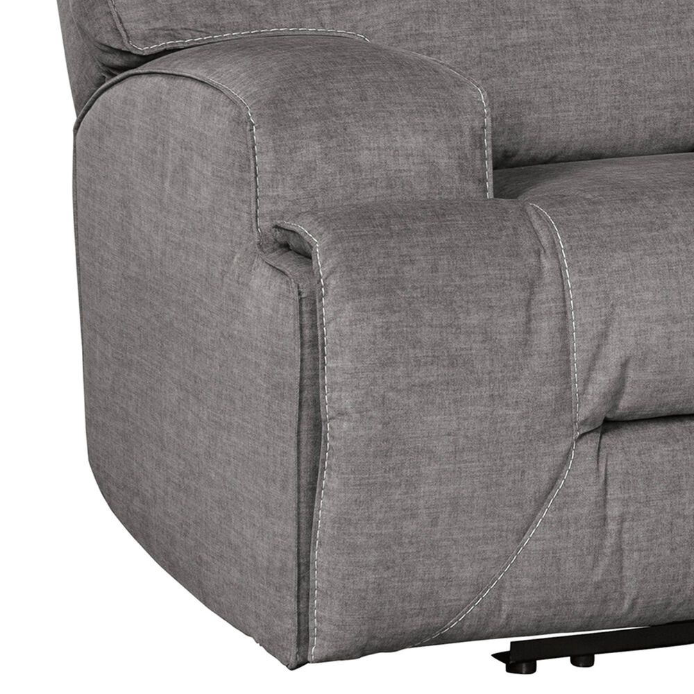 Benchcraft Coombs Wide Seat Power Recliner in Charcoal, , large