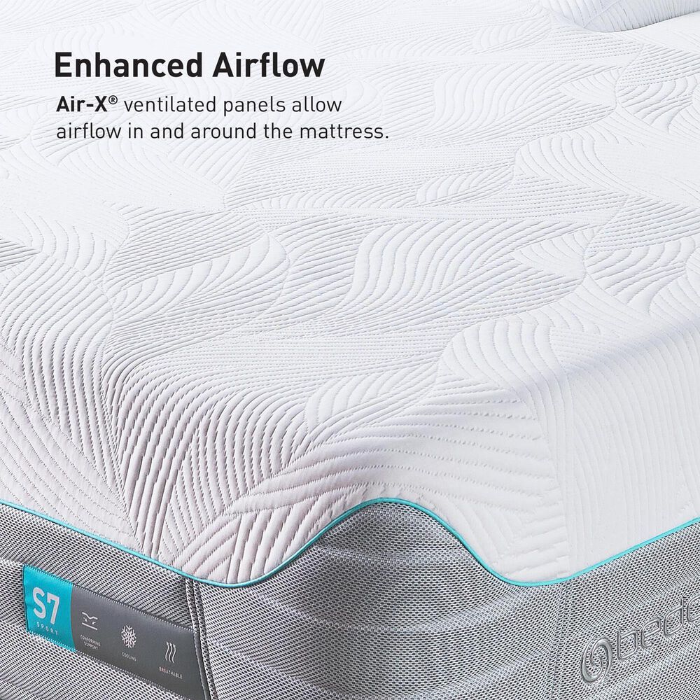 Bedgear S7 LSX Plush Flex Head Queen Mattress with Glideaway Flex Head Adjustable Base, , large