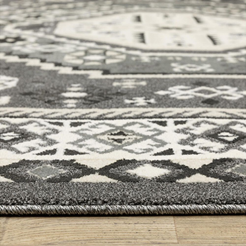 Oriental Weavers Raylan RAY02 9&#39;10&quot; x 12&#39;10&quot; Grey Area Rug, , large