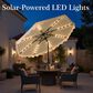 HOMLUX 10" Solar LED Patio Umbrella with Adjustable Tilt and in Green, , large