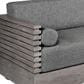 Armen Living Vivid 4-Piece Patio Conversation Set in Eucalyptus/Gray, , large
