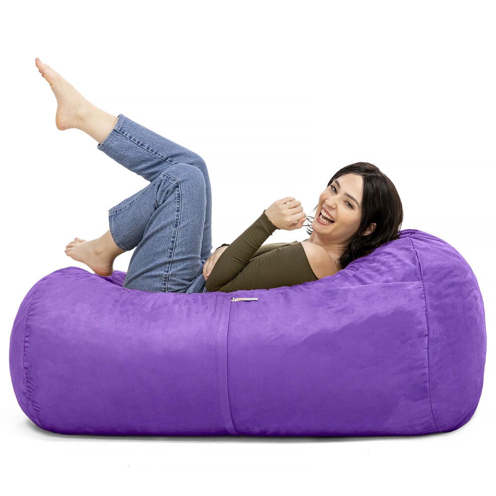 Jaxx 4&#39; Lounger Bean Bag in Grape, , large