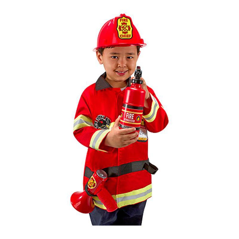 Melissa &amp; Doug Fire Chief Role Play Costume Set, , large