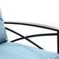 Hearth and Haven 3-Piece Outdoor Rocking Chair Set with Side Table in Blue, , large
