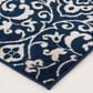 Central Oriental Terrace Tropic Mcbee 2"6" x 7"3" Sapphire and Snow Runner, , large