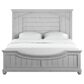 Golden Wave Furniture New Haven King Panel Bed in Oyster Shell, , large