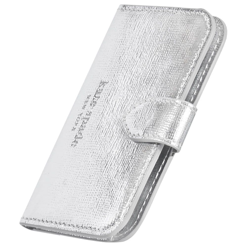 Kate Spade Morgan Magnetic MagSafe Wallet in Metallic Silver, , large