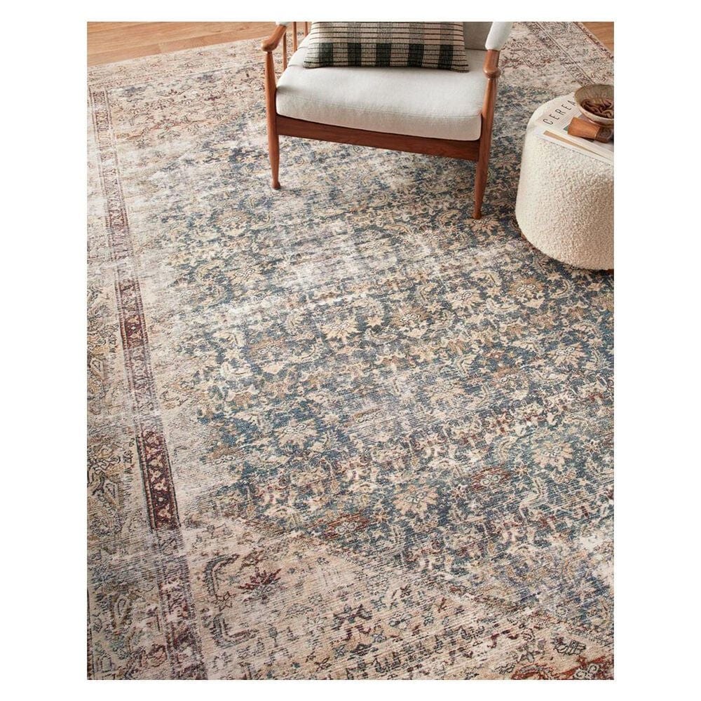 Amber Lewis x Loloi Georgie 2&#39;6&quot; x 12&#39; Teal and Antique Runner, , large