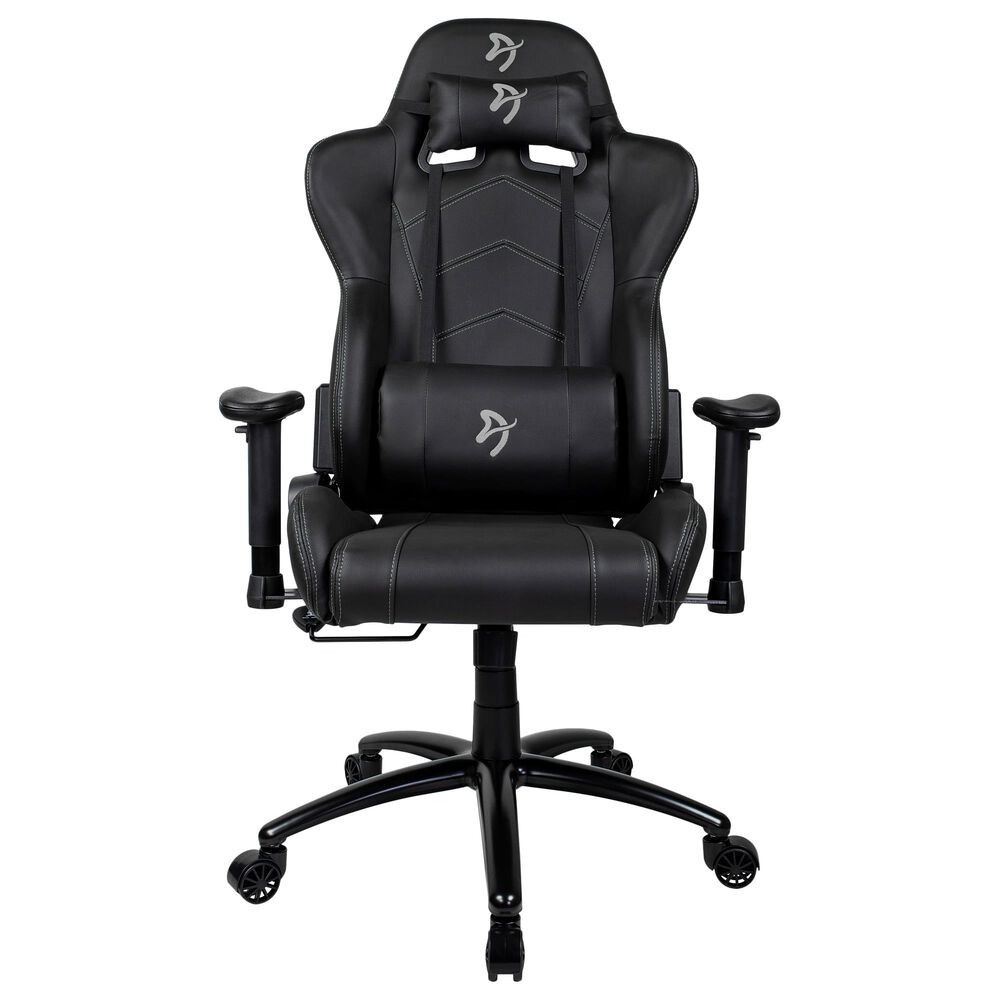 Arozzi Inizio PU Gaming Chair in Black and Grey, , large