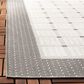Safavieh Bermuda BMU801F 2" x 12" Grey and Ivory Indoor/Outdoor Performance Runner, , large