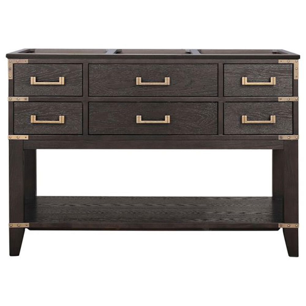 Lexora Home Norwalk 48&quot; Single Bathroom Vanity in Brown Oak with White Cultured Marble Top and Rectangular Sink, , large