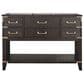Lexora Home Norwalk 48" Single Bathroom Vanity in Brown Oak with White Cultured Marble Top and Rectangular Sink, , large