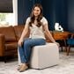 Jaxx Monroe Medium Ottoman in Mist Light Grey, , large