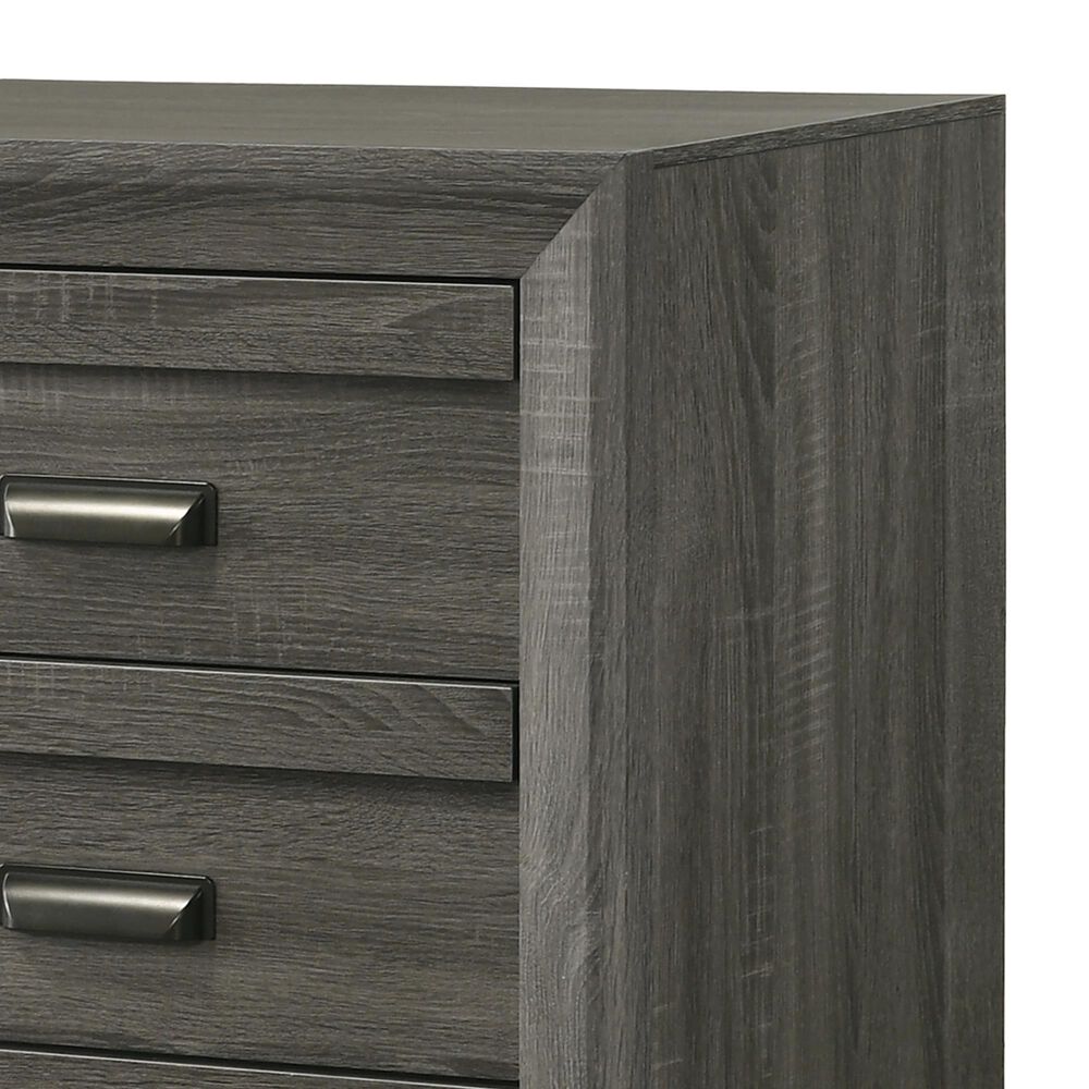 Crown Mark Valor 2-Drawer Nightstand in Grey, , large
