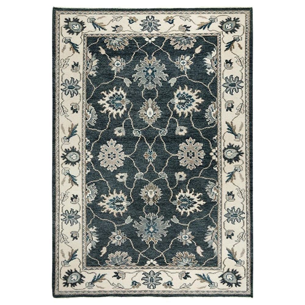 RIZZY Ashton 6" x 9" Charcoal and Ivory Area Rug, , large