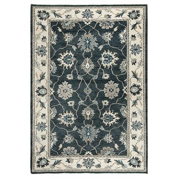 RIZZY Ashton 6" x 9" Charcoal and Ivory Area Rug, , large