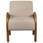 Linden Boulevard Jillian Upholstered Accent Chair in Beige, , large